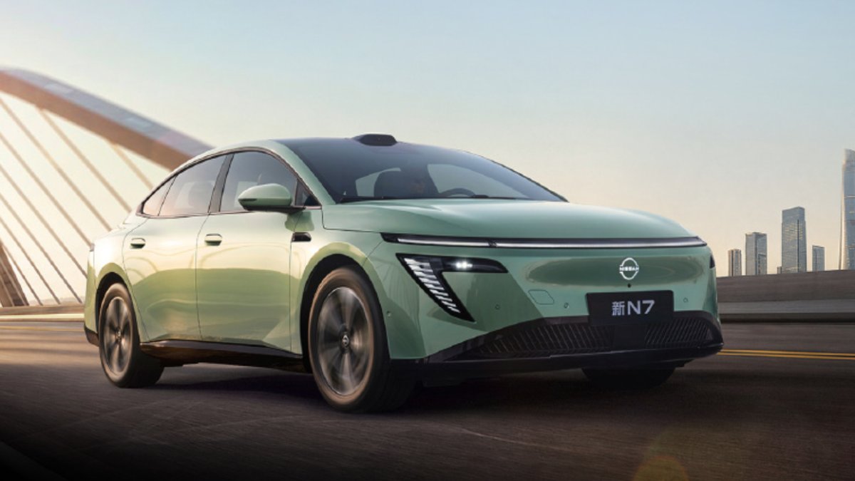 Image for Nissan launches updated N7 sedan in China with limited-time starting price of $16,290