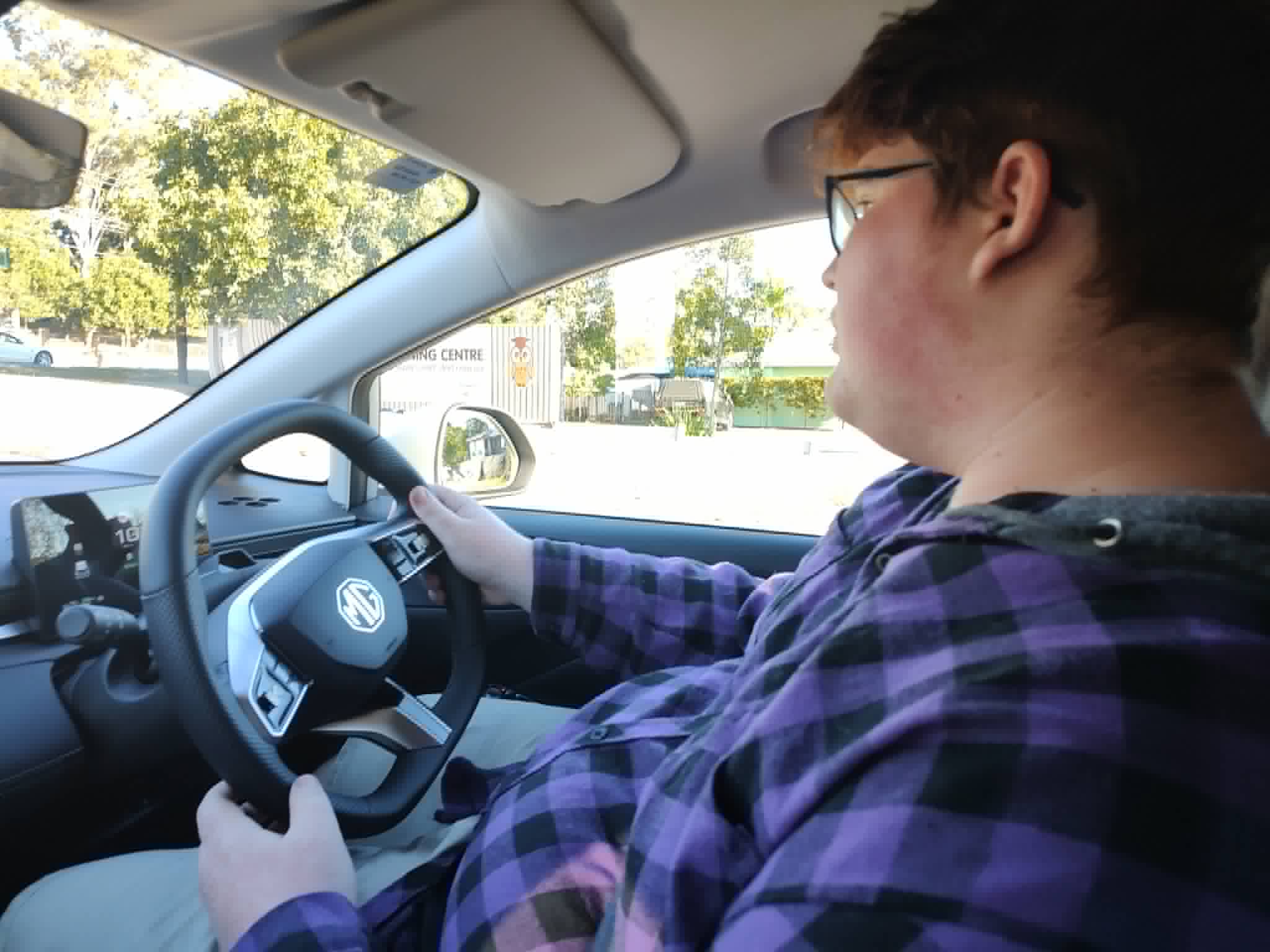 Oscars first drive. Photo courtesy Karryn Warren
