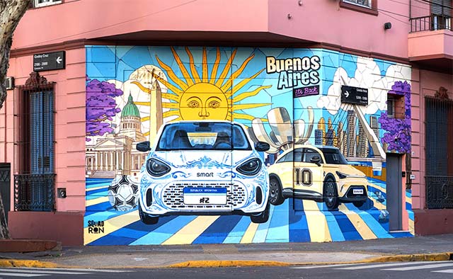 Image for Smart #2 Design Previewed Through Global Street Art