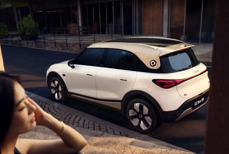 Front, side and rear of the refreshed Smart #1.