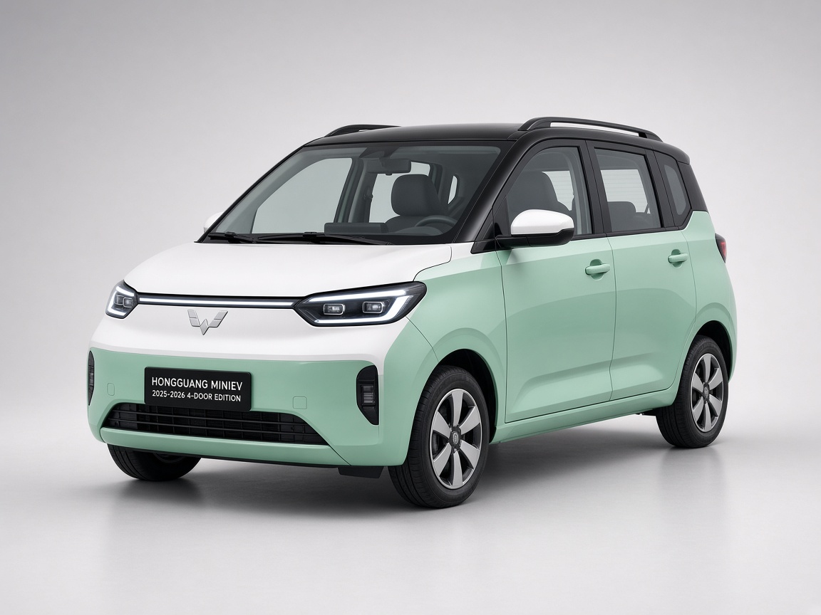 五菱宏光MINIEV四门版微型纯电车前侧外观