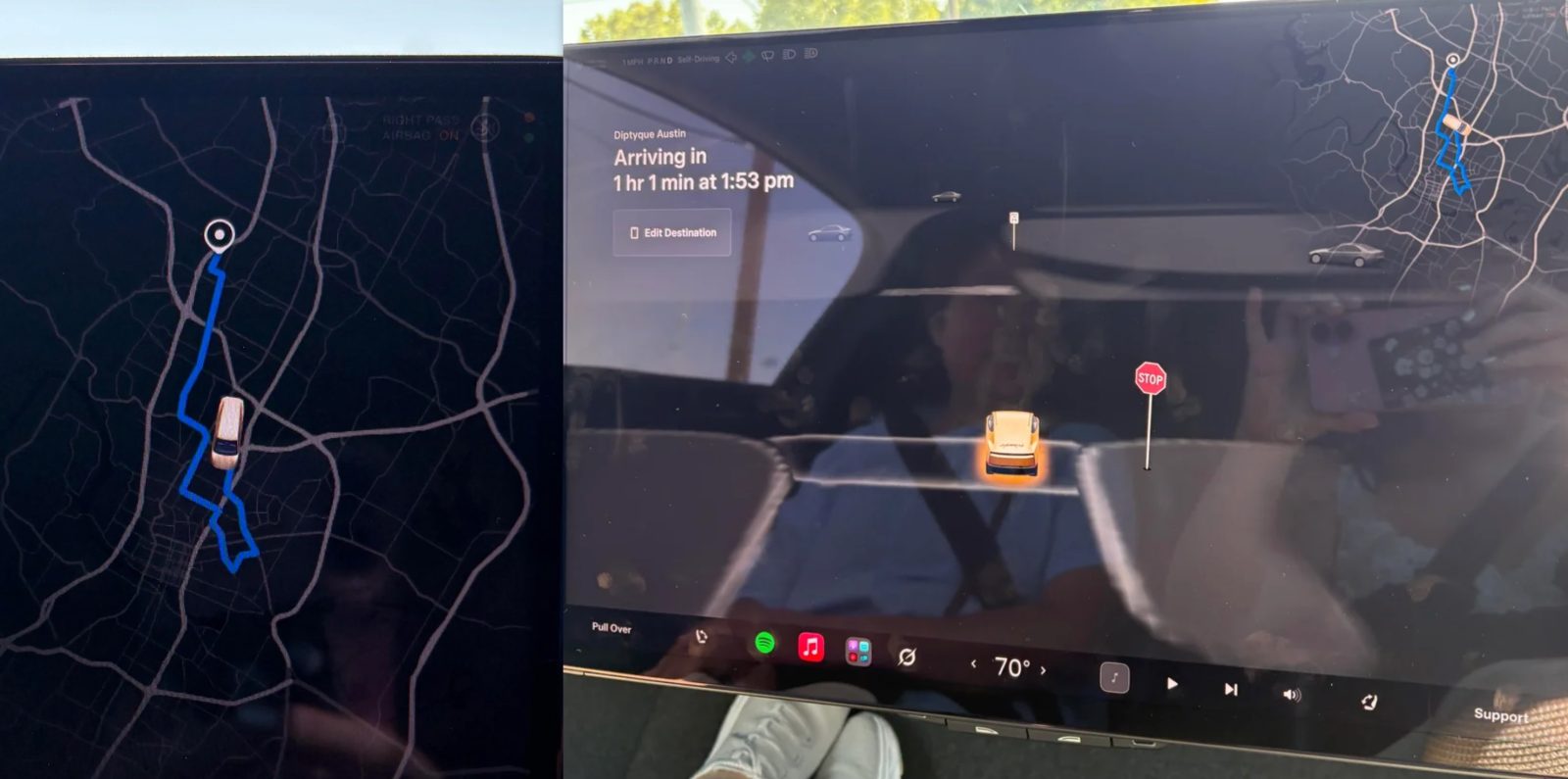 Image for Tesla Cybercab turns 10-minute Austin trip into 70-minute detour
